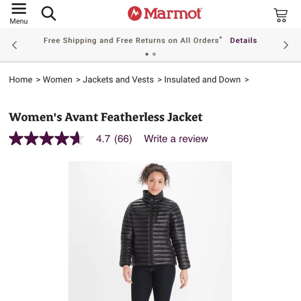 Women’s puffer jacket